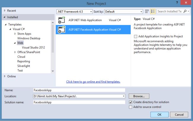 Creating Facebook Application